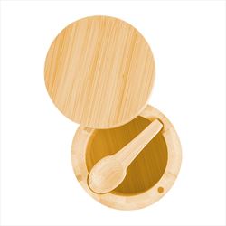 HH75087 Bamboo Salt Cellar With Custom Imprint